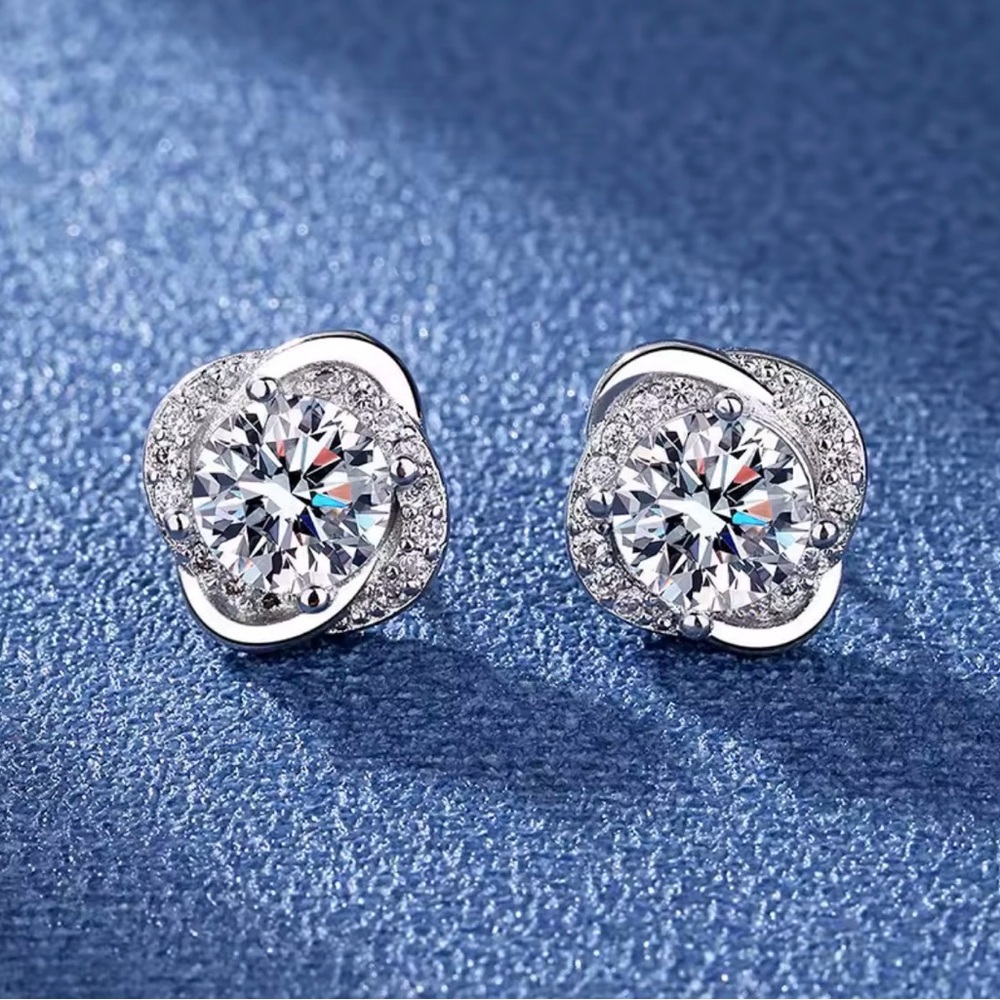 Elegant Silver Stud Earrings